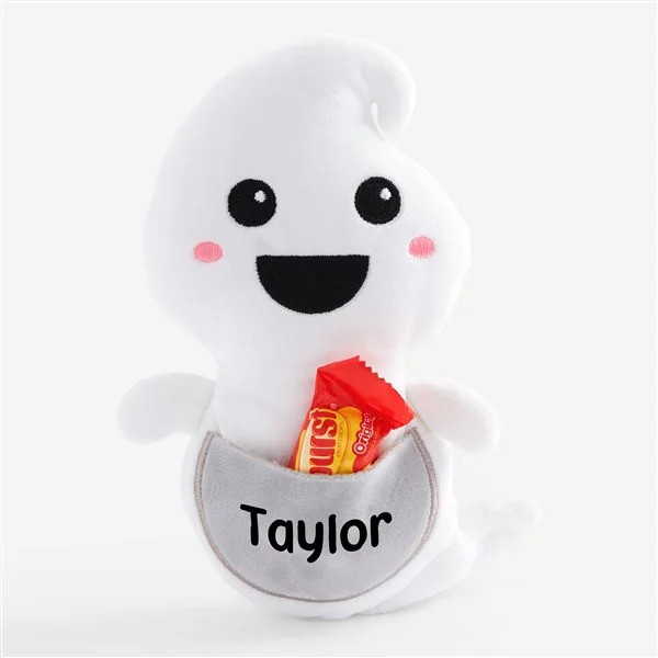 Boo Buddy Personalized Plush Ghost Halloween Candy Holder | Personalization Mall