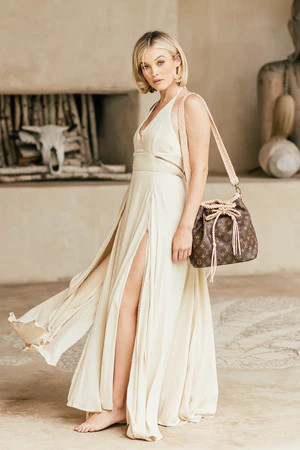 Champagne - Fringeless - Vachetta | Vintage Boho