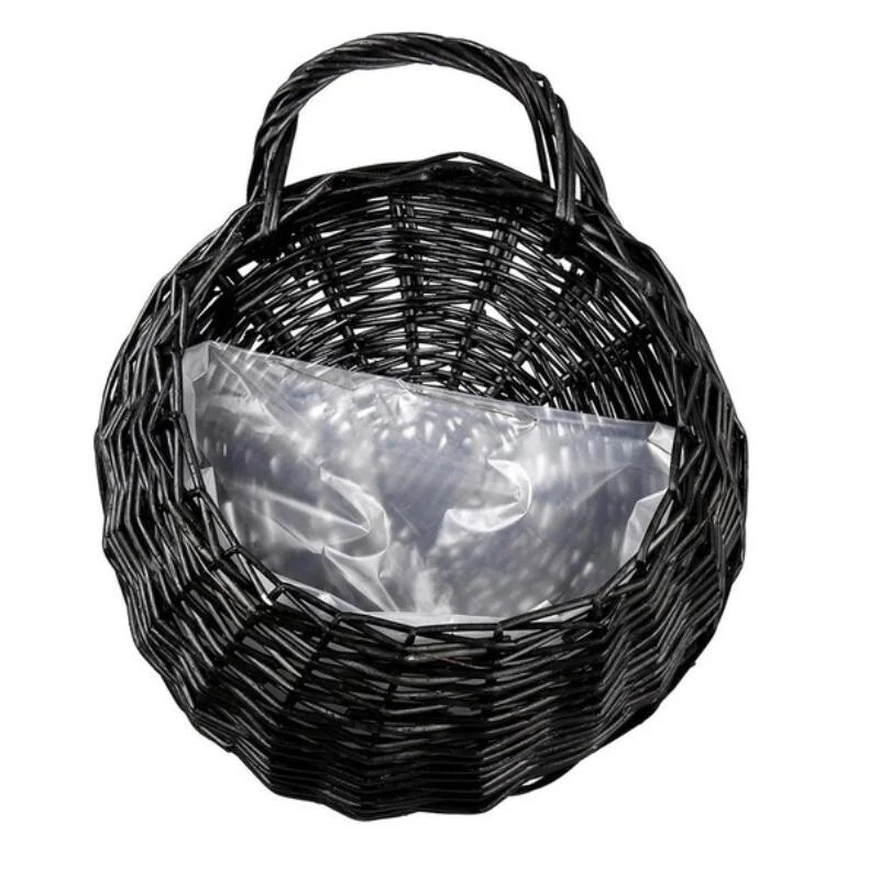 Ostrifin 1PCS Black Wall Hanging Planter Plant Flower Pot Handmade Wicker Rattan Basket Home Deco... | Walmart (US)