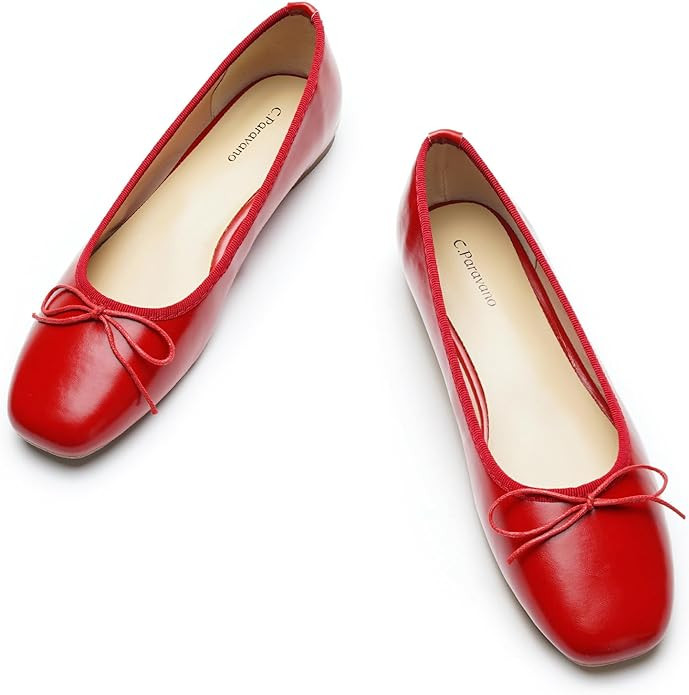 C.Paravano Women's Ballet Flats, Comfortable Slip On Round Toe Flat Shoes, Casual Walking Shoes f... | Amazon (US)