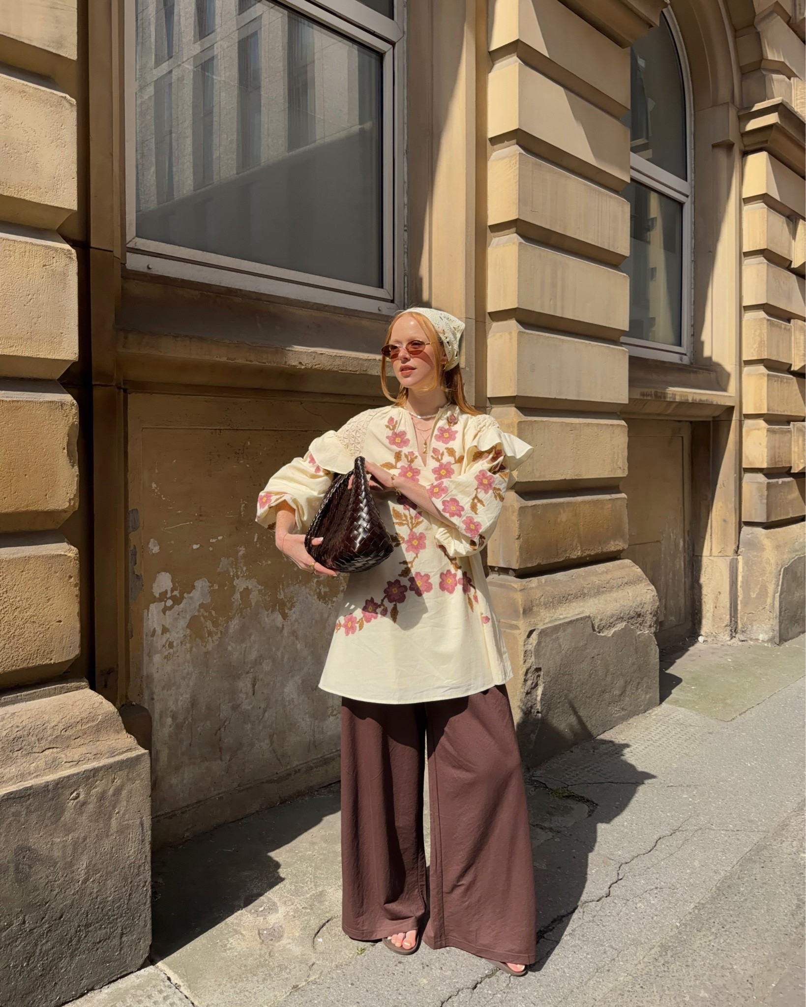 Summer Dress, Dress Over Trousers, Modest Style, Linen Trousers, Dragon Diffusion Bag, Weaved Bag, Summer Bag

#LTKsummer #LTKuk #LTKeurope