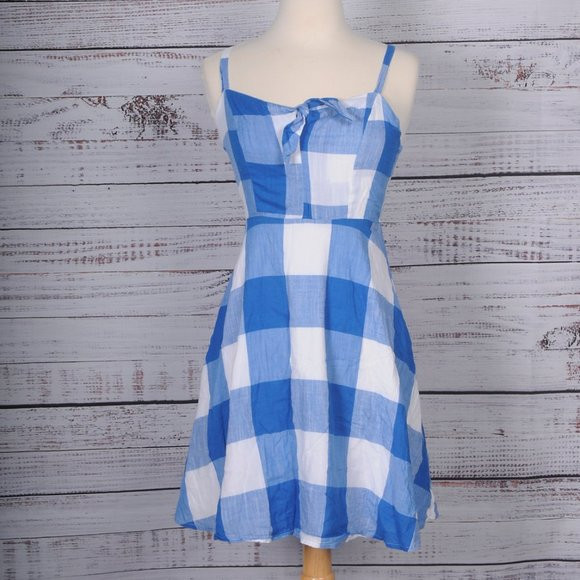 Old Navy, Blue Check Sundress, Size XS | Poshmark