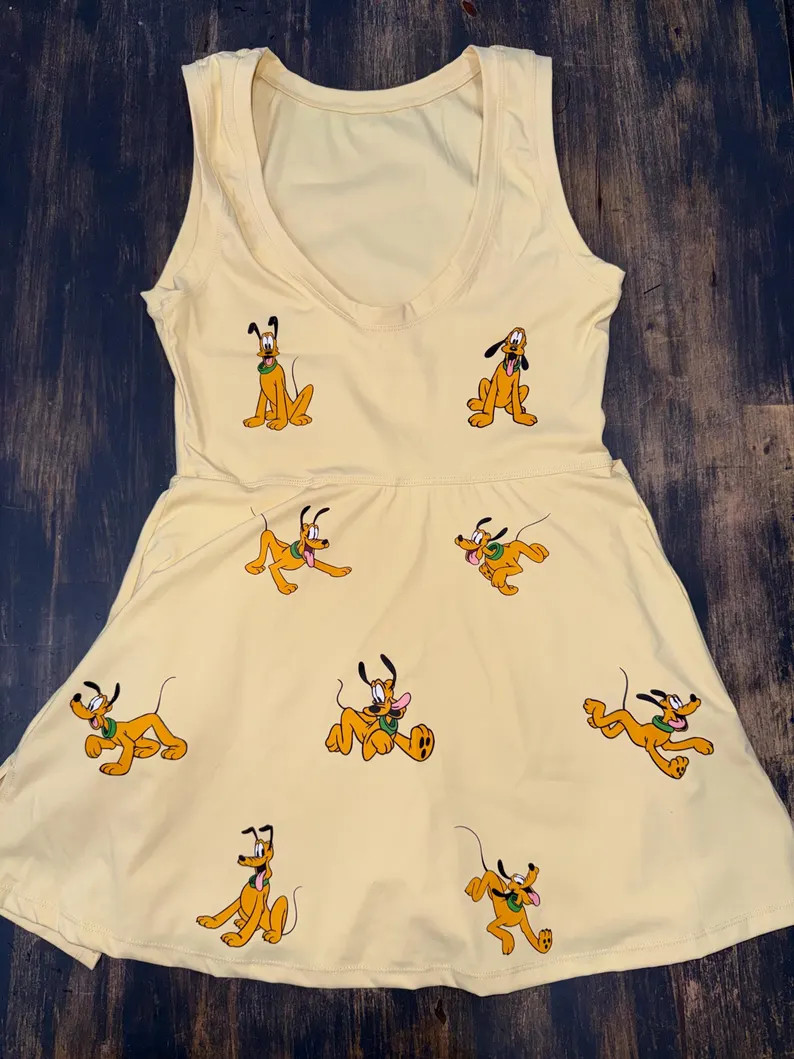 Pluto Moods Disney Tennis Dress, Disney Outfit for Women - Etsy | Etsy (Global)