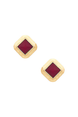 Heaven Mayhem Kiss Earrings in Gold & Red from Revolve.com | Revolve Clothing (Global)