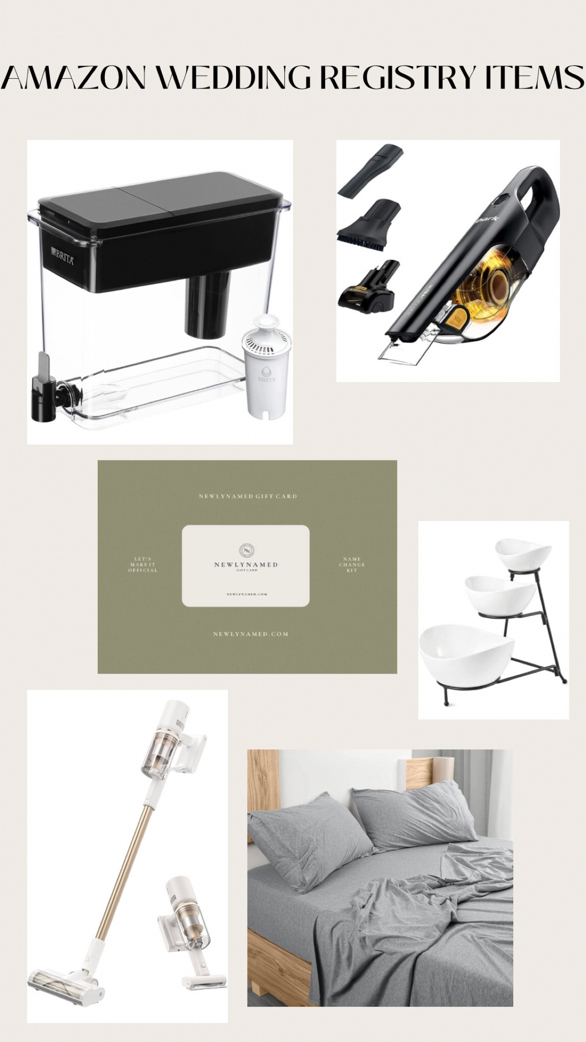 Amazon registry items! 


#LTKFind #LTKwedding #LTKU