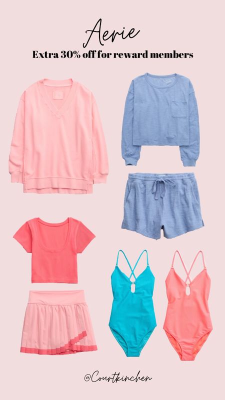 Extra 30% off aerie collection for rewards members! Just sign up for an account and use code: BESTIES


Aerie real / aerie sale / swimsuit / resort wear / mom style / active wear 

#LTKSeasonal #LTKstyletip