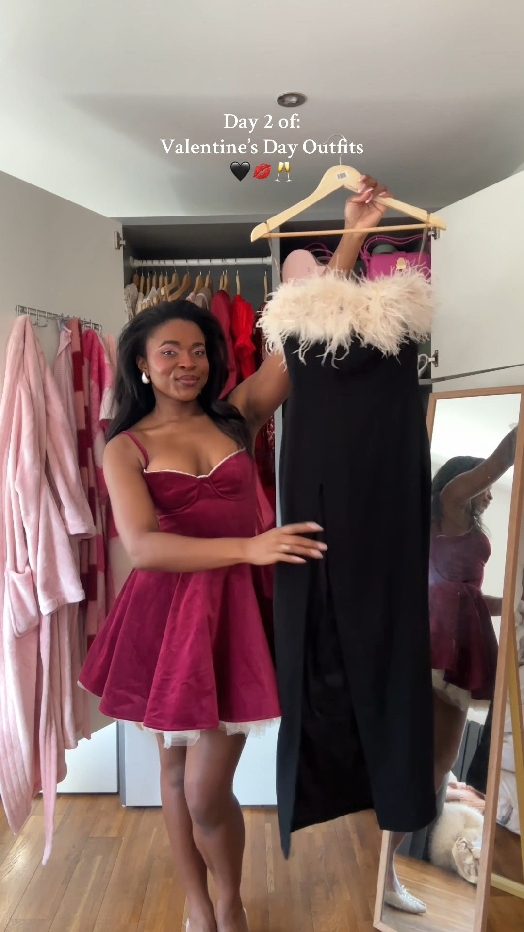 Day 2 of Valentines Day Outfits 🖤💋🥂

Another from House of CB - this is the Sarai Feather dress with faux fur trim 🫶🏾

Valentine’s Day, little black dress, occasion dress, evening dress, date night outfit 

#LTKSeasonal #LTKWatchNow #LTKStyleTip