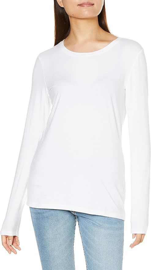 Amazon Essentials Women's Classic-Fit Long-Sleeve Crewneck T-Shirt (Available in Plus Size) | Amazon (CA)