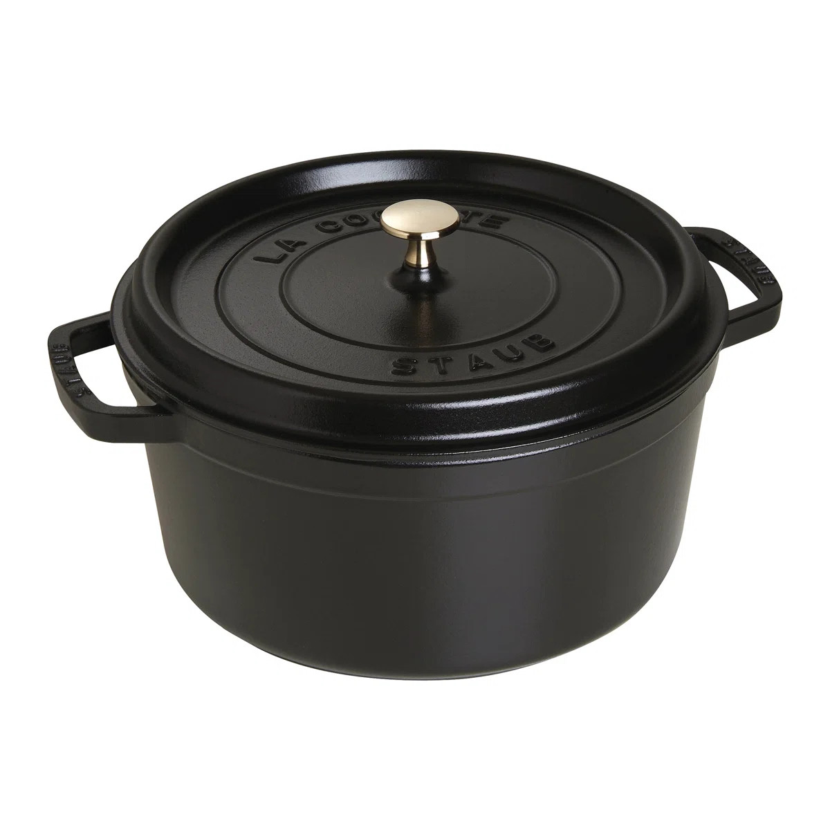 Staub Cast Iron Round Dutch Oven Hand Crafted In France | Wayfair North America