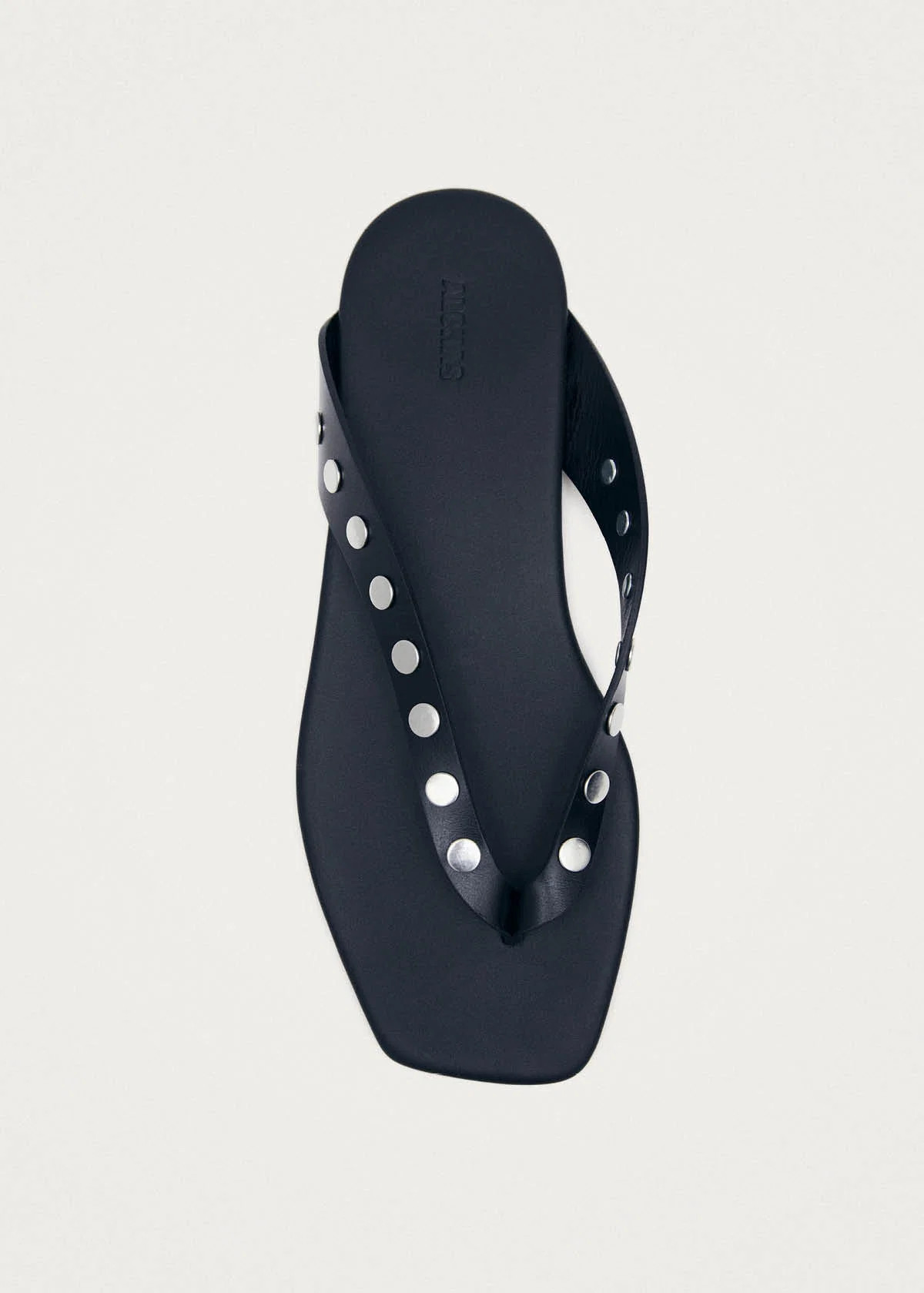 Ola Studs Black Leather Sandals | ALOHAS | ALOHAS (Global)
