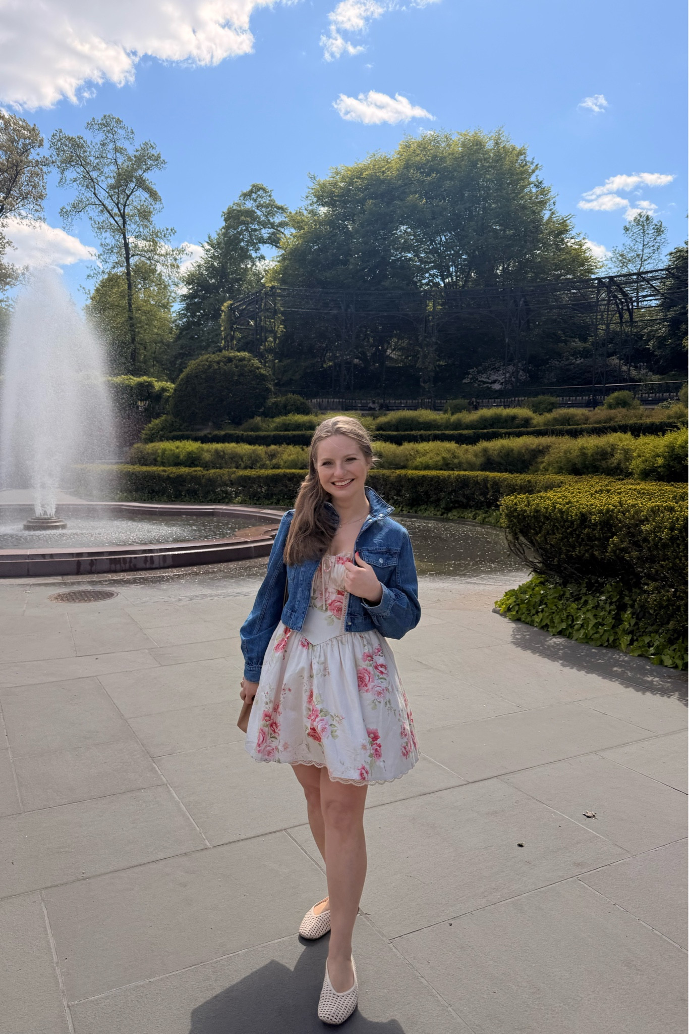 Finally got to wear this corset floral dress from Target! Paired it with this cropped funnel neck denim jacket. Wearing XS in jacket and S in dress. 

#LTKPetite #LTKootd