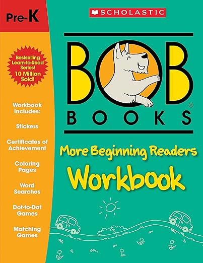Bob Books - More Beginning Readers Workbook | Phonics, Writing Practice, Stickers, Ages 4 and up,... | Amazon (US)