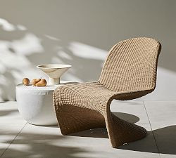 Encinitas Wicker Outdoor Lounge Chair | Pottery Barn (US)