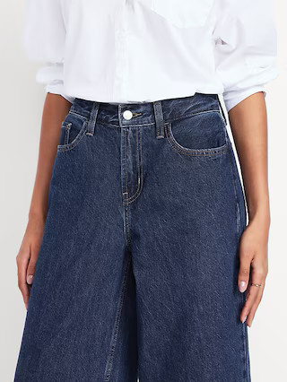 Mid-Rise Wow Baggy Wide-Leg Jeans | Old Navy (US)