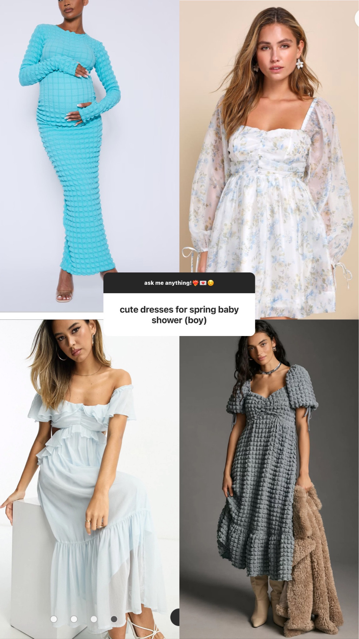 spring baby shower for a boy! Dress ideas 💙👶🏻👗 

#LTKbaby #LTKSeasonal #LTKsalealert