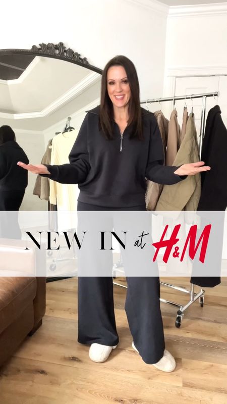 New in at H&M!
LOOK 1:
Fleece jacket-oversized, medium
Pants-fairly tts, wearing 6
Boots-TTS
LOOK 2:
Suit coat-small, tts
Pants-run very small, size up 2 (mine were too small in my normal H&M 6)
Heels-TTS
LOOK 3:
Sweater dress-very roomy, wearing small
Boots-size on the 1/2. I’m a 9, got 8.5
LOOK 4:
Jacket-oversized, wearing small
Jeans-wearing 6
Tennies-amazing shoe, run TTS
LOOK 5:
Jacket-oversized, wearing small
Spanx-size up, wearing medium
Boots-Zara, will link on IG stories 

Casual look | Women’s business suit | workwear | quilted jacket | Aritzia inspired | heeled bootie | Spanx jeanish leggings | sweater dress | 

#LTKunder50 #LTKsalealert #LTKworkwear