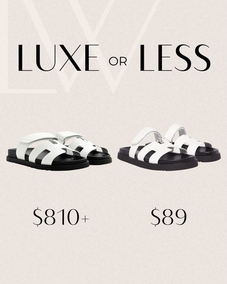 These sandals looks similar to the Hermes sandals, but for under $100! You sold out the black but I found these in stock! 🤍

#LTKstyletip #LTKunder100 #LTKSeasonal