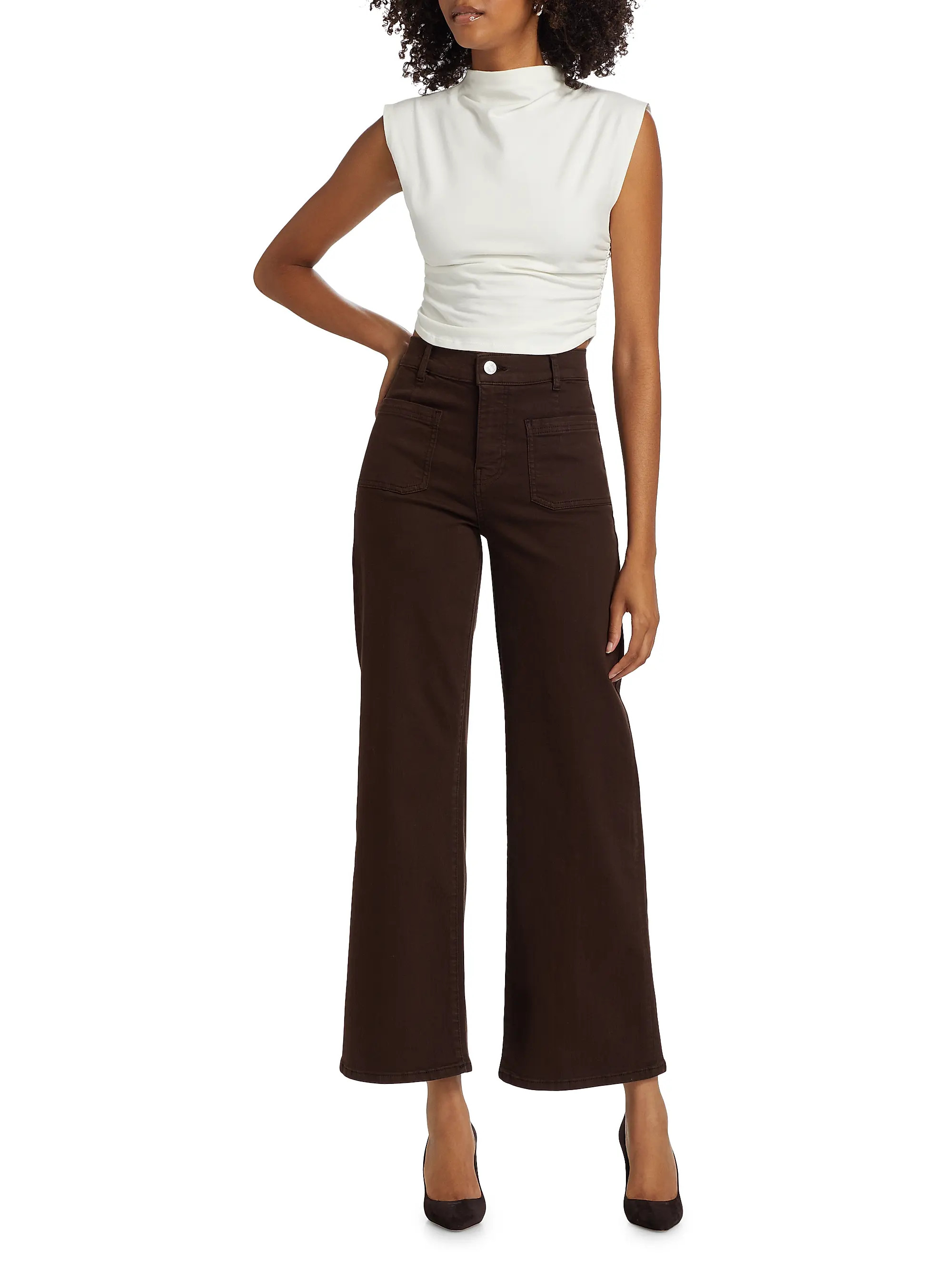 Le Slim Palazzo Jeans | Saks Fifth Avenue