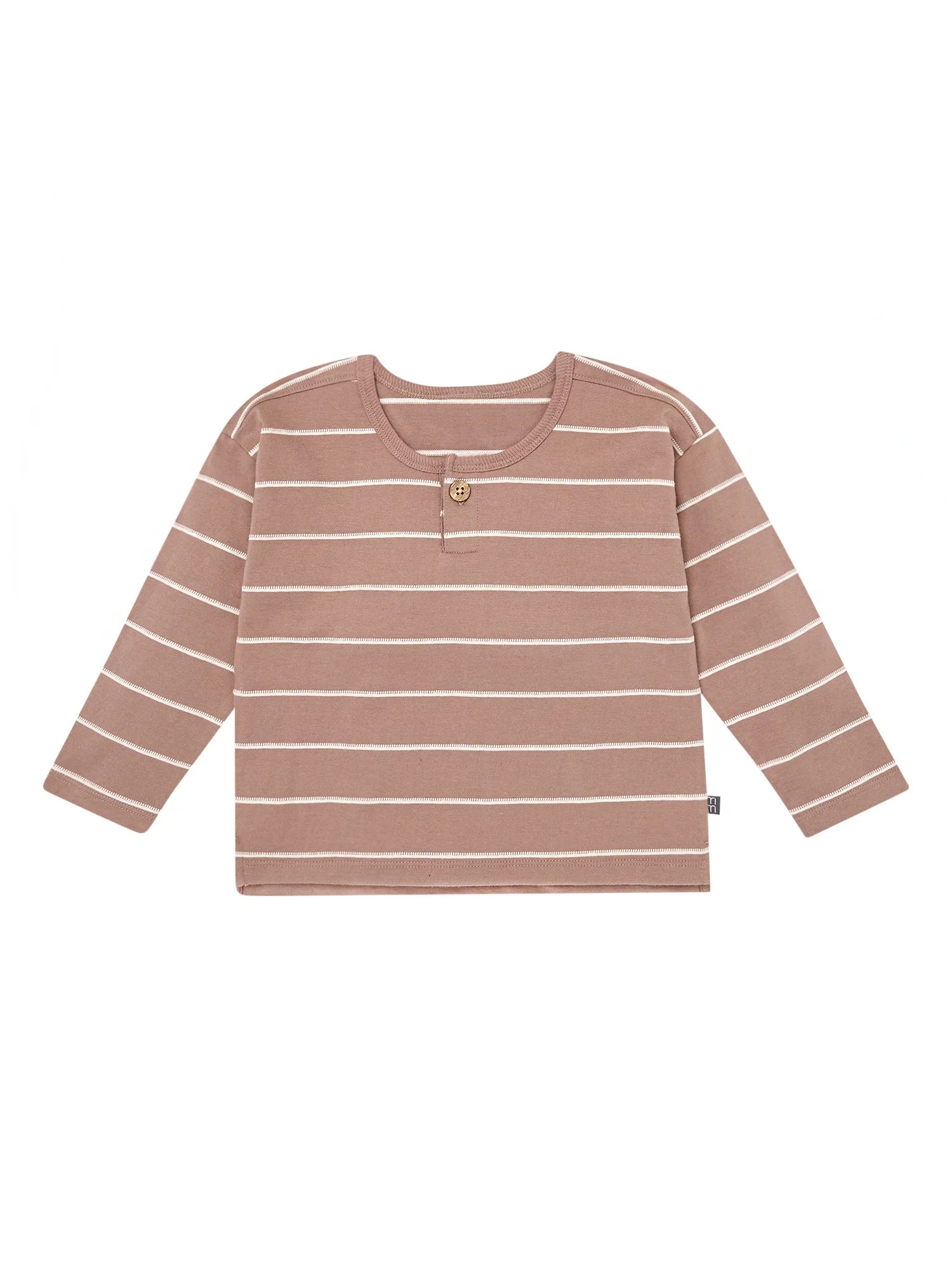 Modern Moments by Gerber Toddler Boy Organic Drop Shoulder Henley Tee, Sizes 12 Months - 5T | Walmart (US)