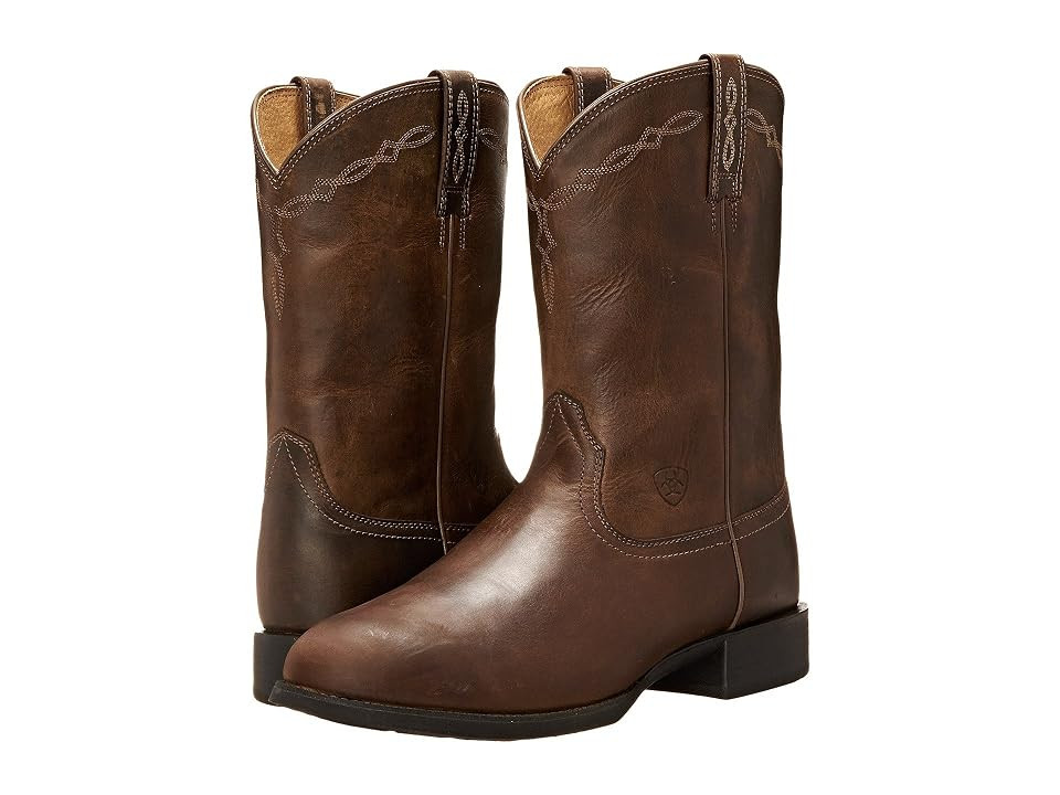 Ariat Heritage Roper (Distressed Brown) Cowboy Boots | Zappos