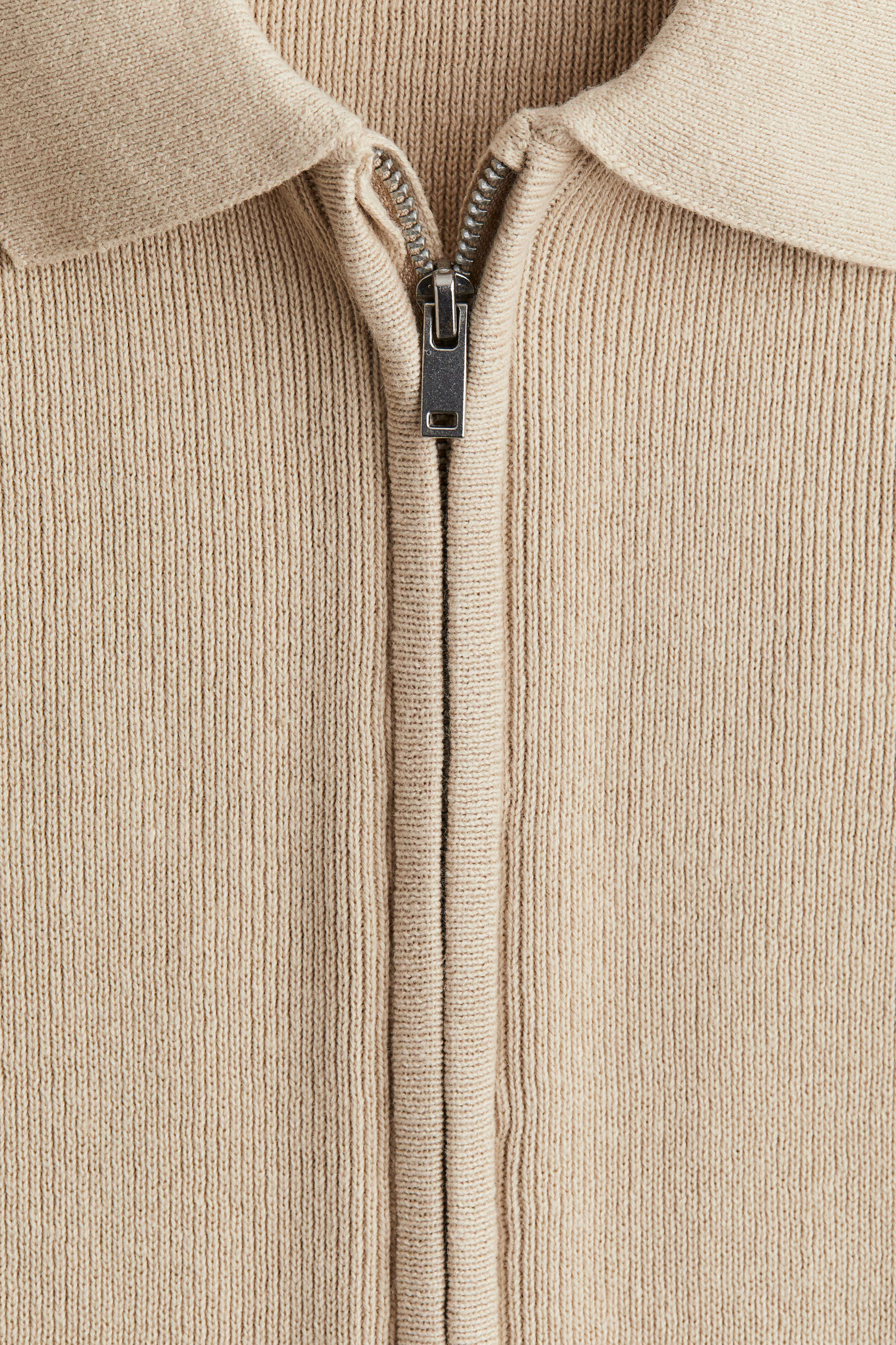 Rib-Knit Cardigan with Zipper | H&M (US + CA)