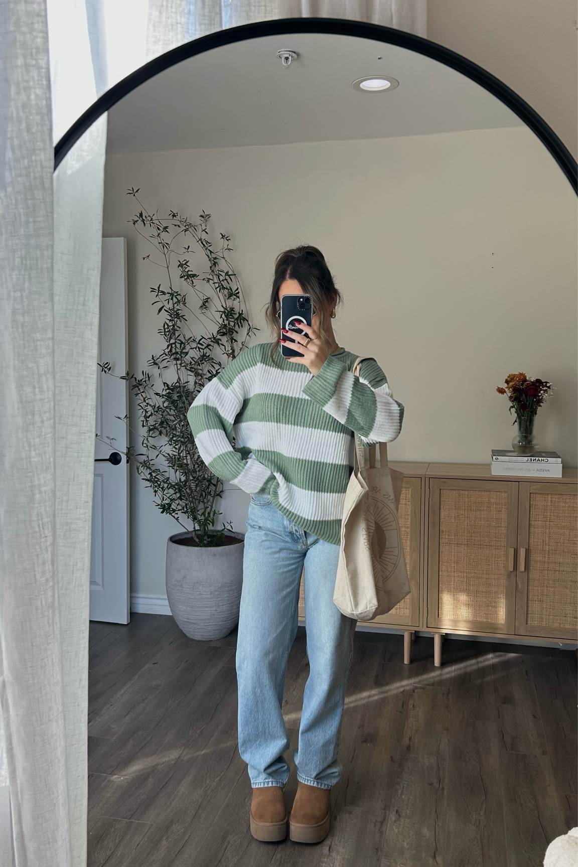 Green striped amazon sweater 

#LTKfindsunder50 #LTKfindsunder100 #LTKstyletip