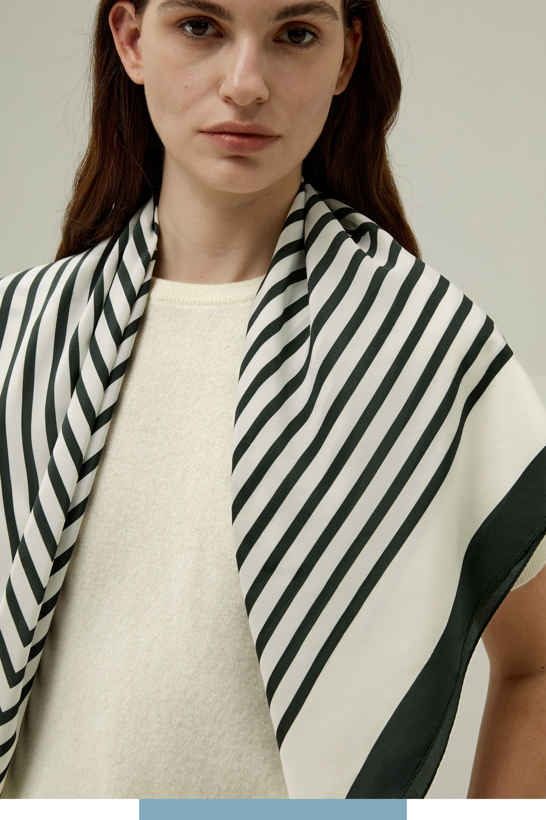 Mid-Century Pattern Silk Scarf | LilySilk