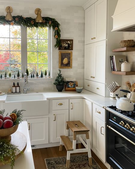 I added garland over my kitchen window last year and loved it! The dried citrus made it feel vintage and kitchen-appropriate too. ❤️ I used one piece of garland and a few picks here! 

#LTKSeasonal #LTKhome #LTKHoliday