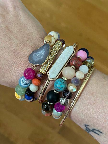 Bracelet stack, natural stone bracelets 

#LTKFindsUnder100 #LTKOver40 #LTKFindsUnder50