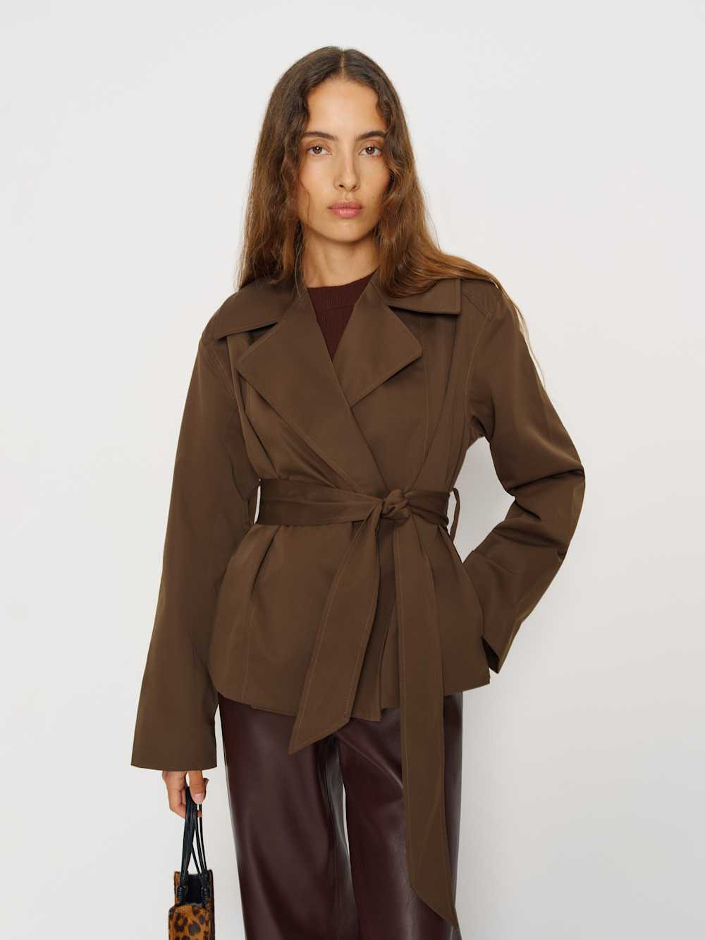 Jaden Cropped Trench | Reformation (Global)