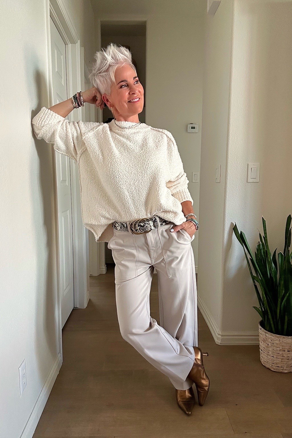 This entire look is ON SALE! Love these pieces….  FAVE trouser-style pant (GREAT for travel) and the COZIEST sweater of the season!

#LTKOver40 #LTKCyberWeek #LTKFindsUnder50