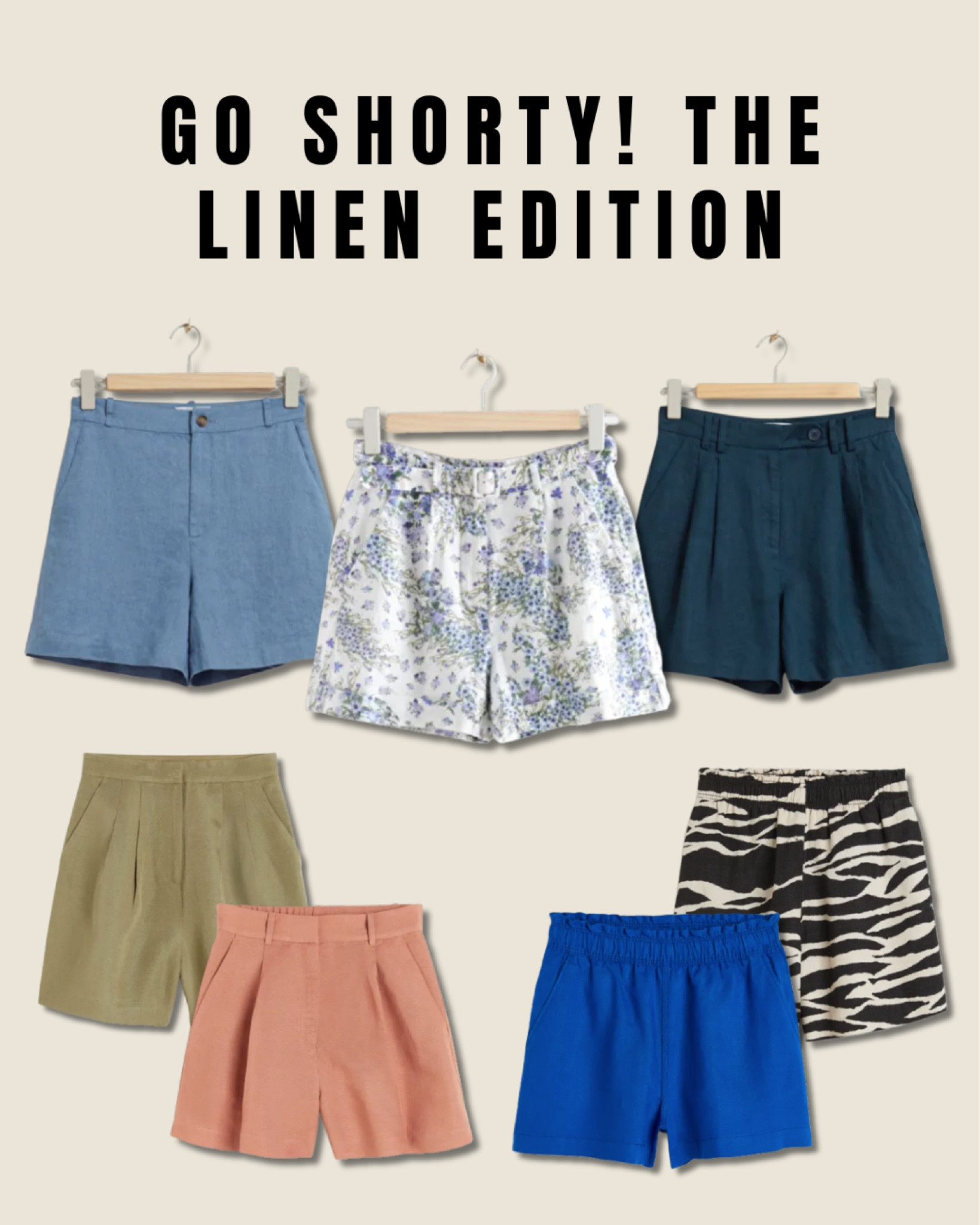 Go shorty! The linen short edition ☀️

H&M, linen blend shorts, khaki green shorts, bright blue shorts, zebra pattern shorts, Terracotta Bermuda shorts, relaxed linen shorts, & other stories, dark blue, dusty blue, printed belted linen shorts, ASOS Design, animal print shorts, summer style, outfit inspiration, Netherlands. 

#LTKSeasonal #LTKeurope #LTKstyletip