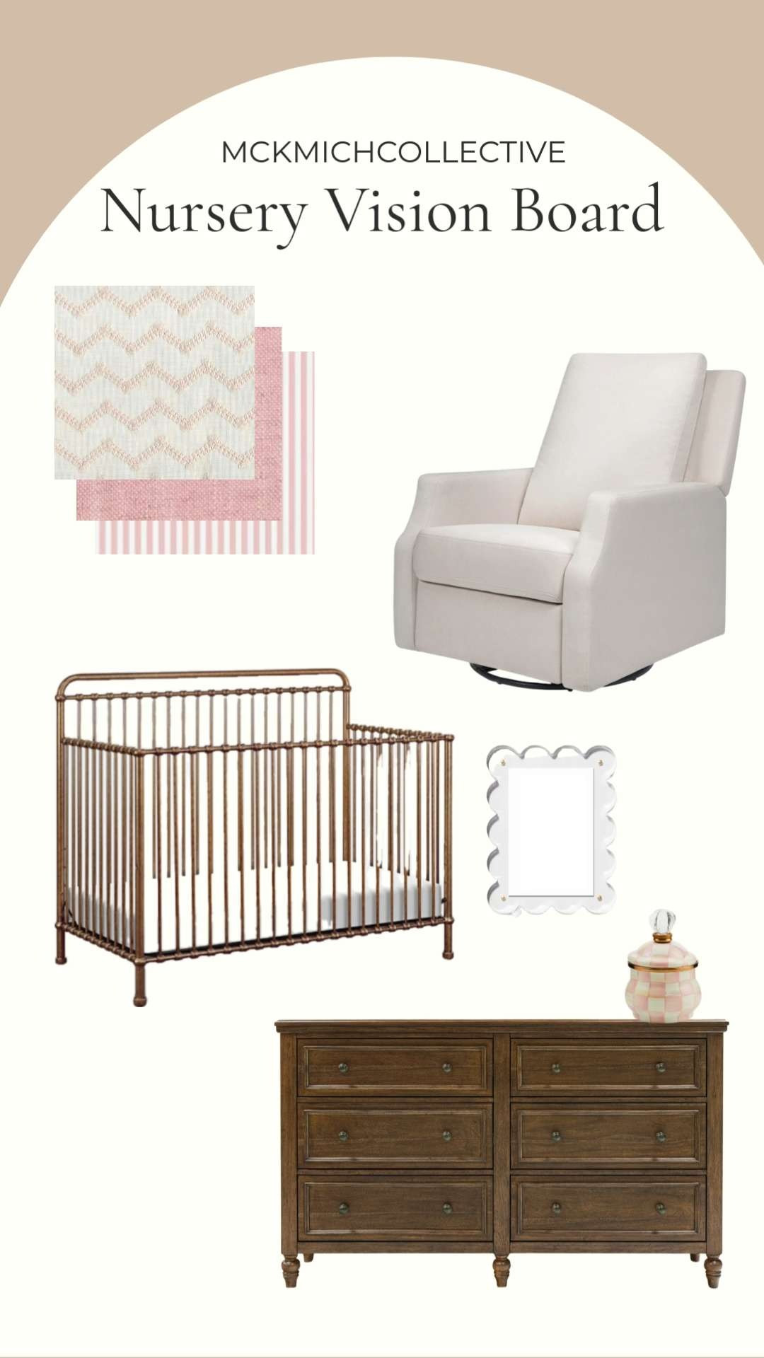 Baby Girl Nursery Inspiration #mckmichcollective #nurseryinspo #motherdaughterduo #babygirlnursery #nurserydecor #homedecor 

 

#LTKHome #LTKBaby #LTKBump