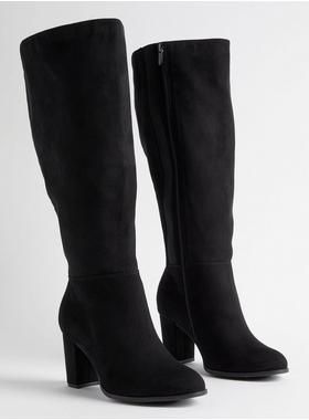 Almond Toe Heel Knee Boot (WW) | Torrid (US & Canada)