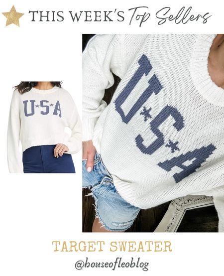 Target, USA sweater. Wearing small 

#LTKFindsUnder50