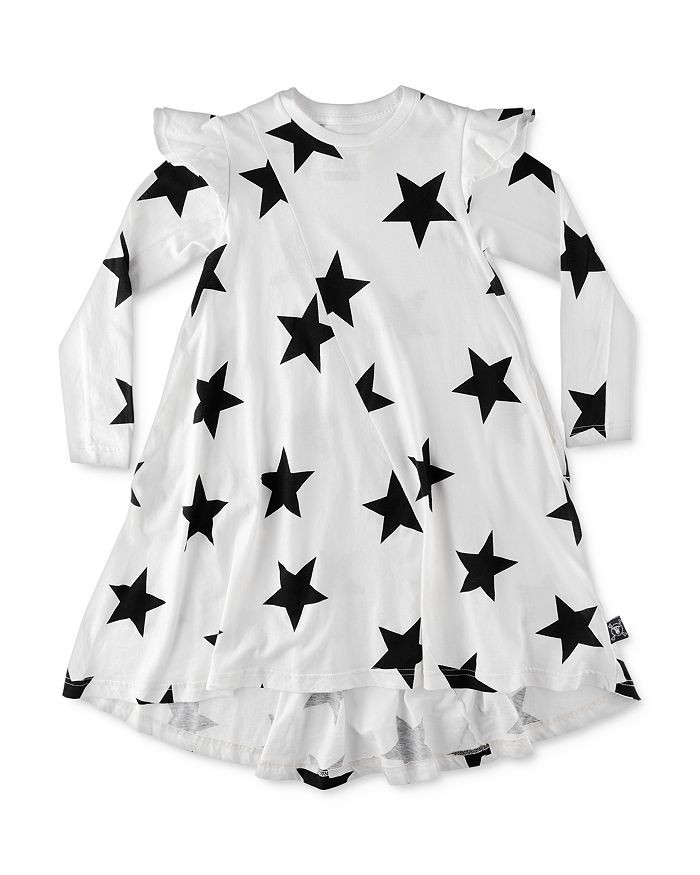 NUNUNU Girls' Ruffled 360 Star Print Dress - Big Kid Back to Results -  Kids - Bloomingdale's | Bloomingdale's (US)