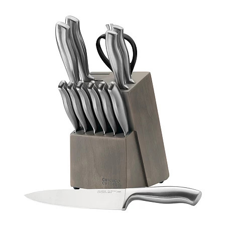 Chicago Cutlery Insignia Steel 13-pc Knife Block Set, One Size, Stainless Steel | JCPenney