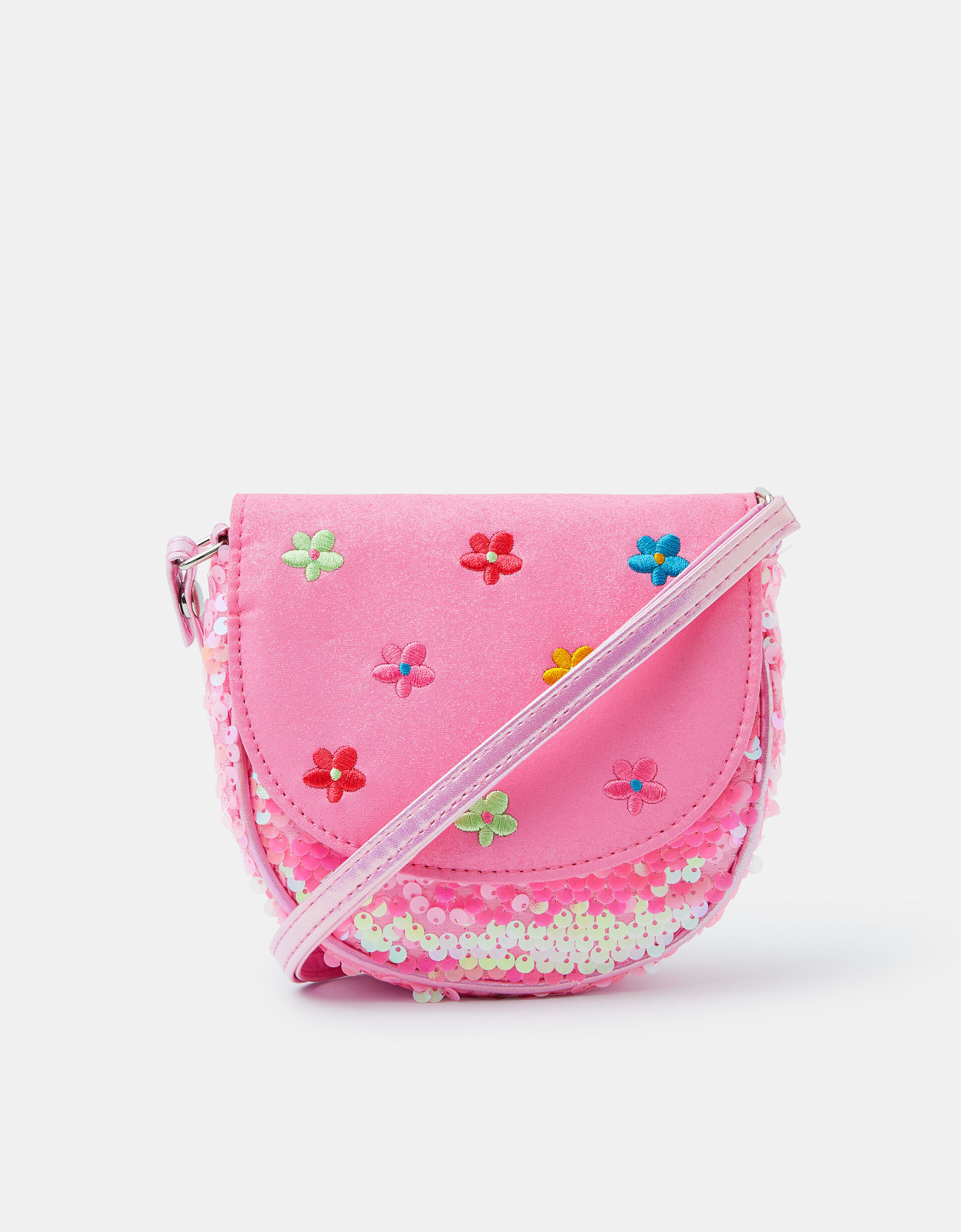 Girls Floral Embroidered Sequin Bag | Accessorize (Global)