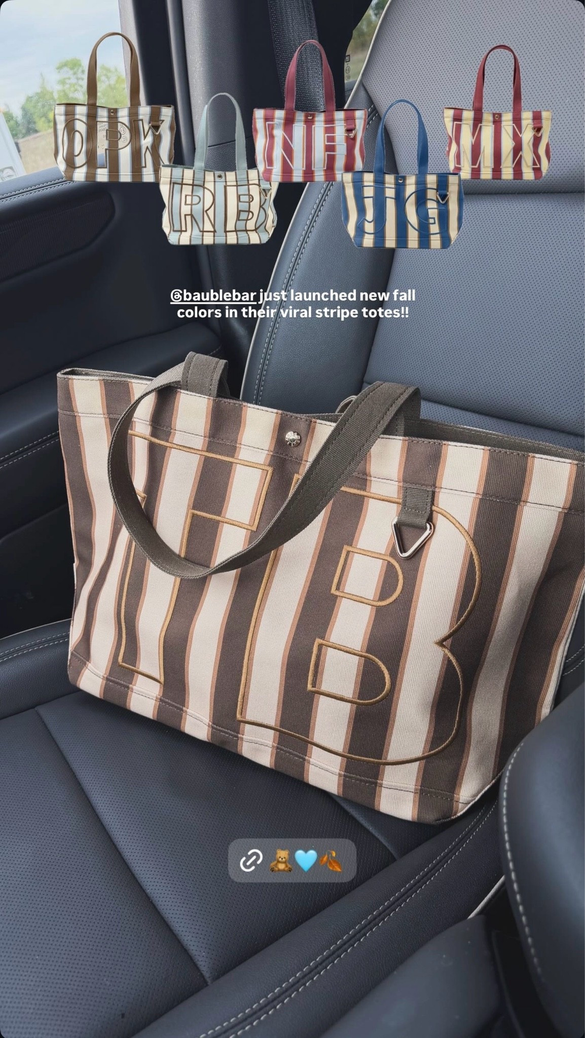 Mine is the size medium! 🤎

Striped monogram tote / initial tote / personalized bag

#LTKSeasonal #LTKTravel #LTKWorkwear