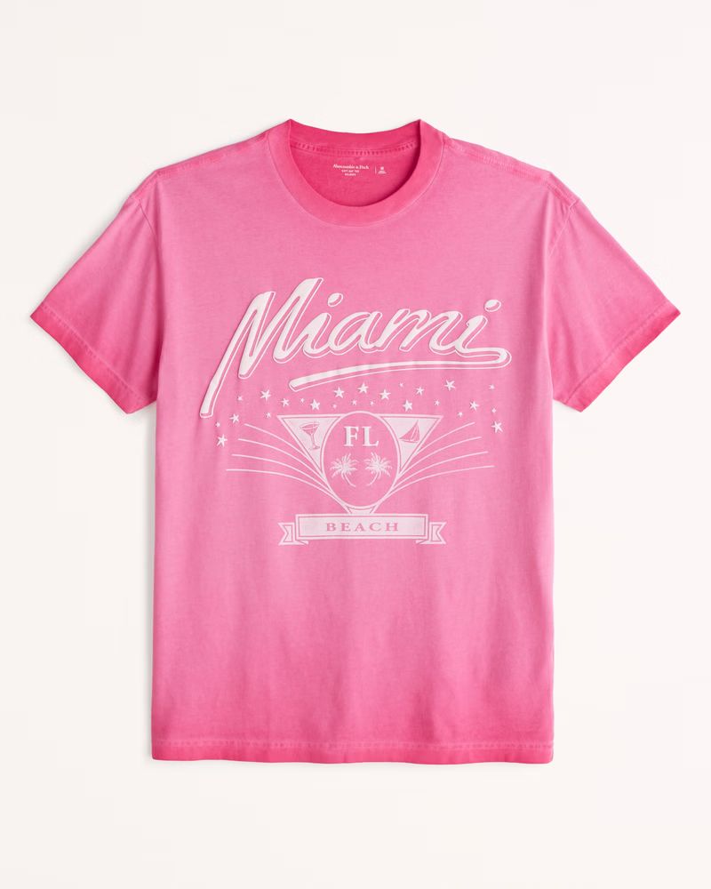 Men's Miami Graphic Tee | Men's Clearance | Abercrombie.com | Abercrombie & Fitch (US)