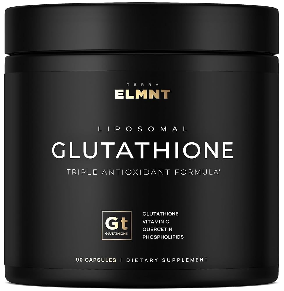ELMNT 2150mg Super Liposomal Glutathione Supplement w. Vitamin C, Quercetin & Pure L Glutathione ... | Amazon (US)