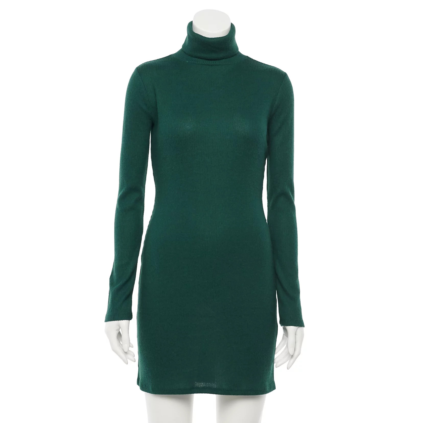 Juniors' SO® Cozy Turtleneck Bodycon Dress | Kohl's