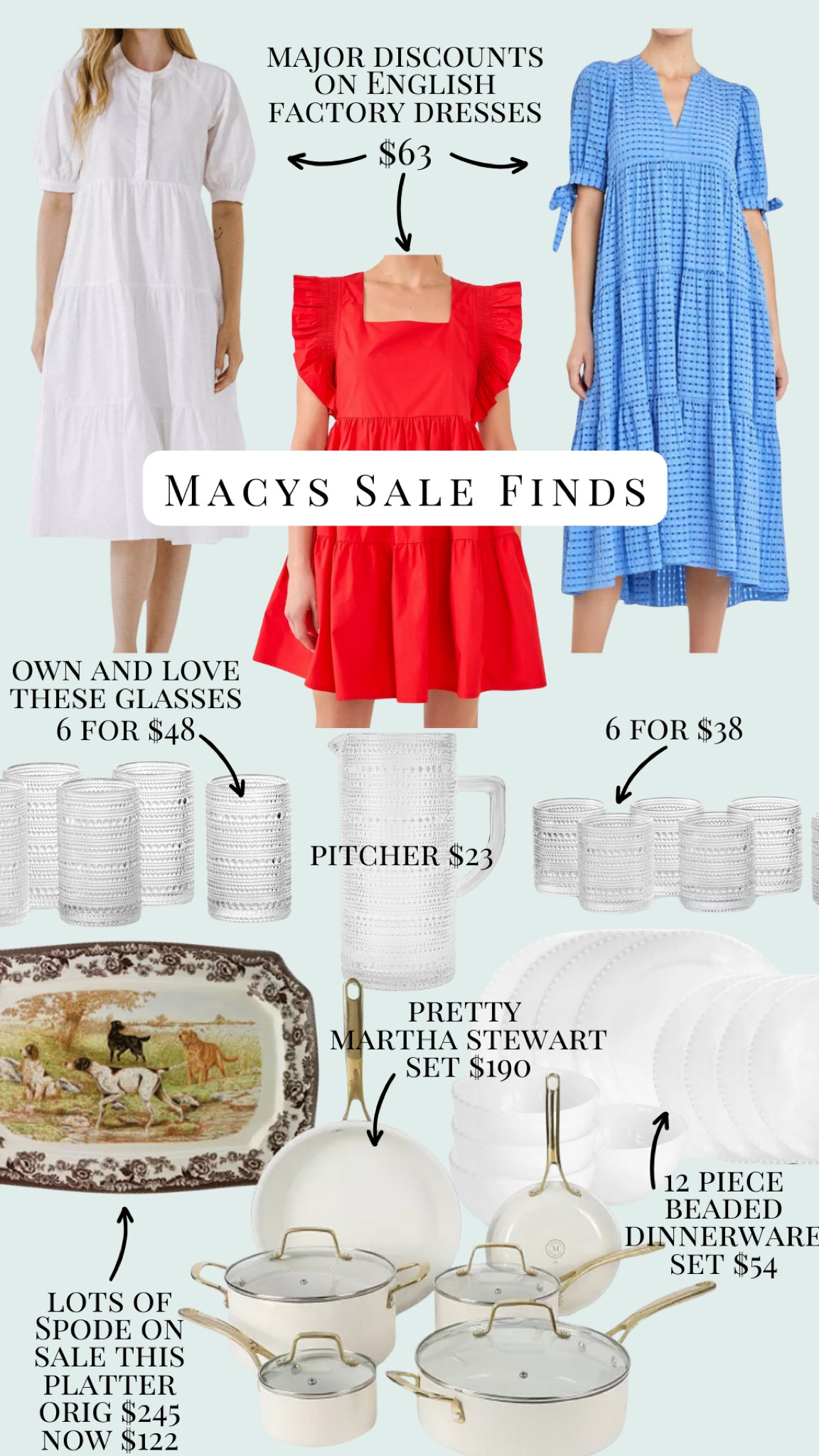Lots of sales at Macys! 

#LTKFindsUnder50 #LTKHome #LTKFindsUnder100