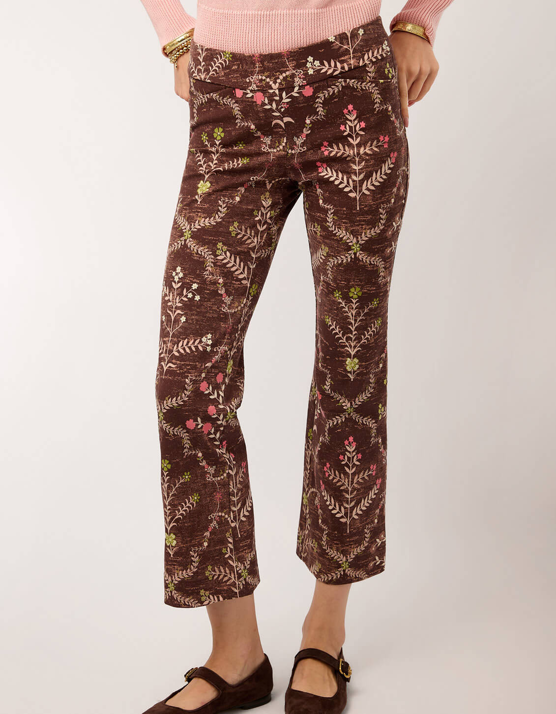 Maren Kick Flare Pant Heritage Meadow Brown | Spartina 449