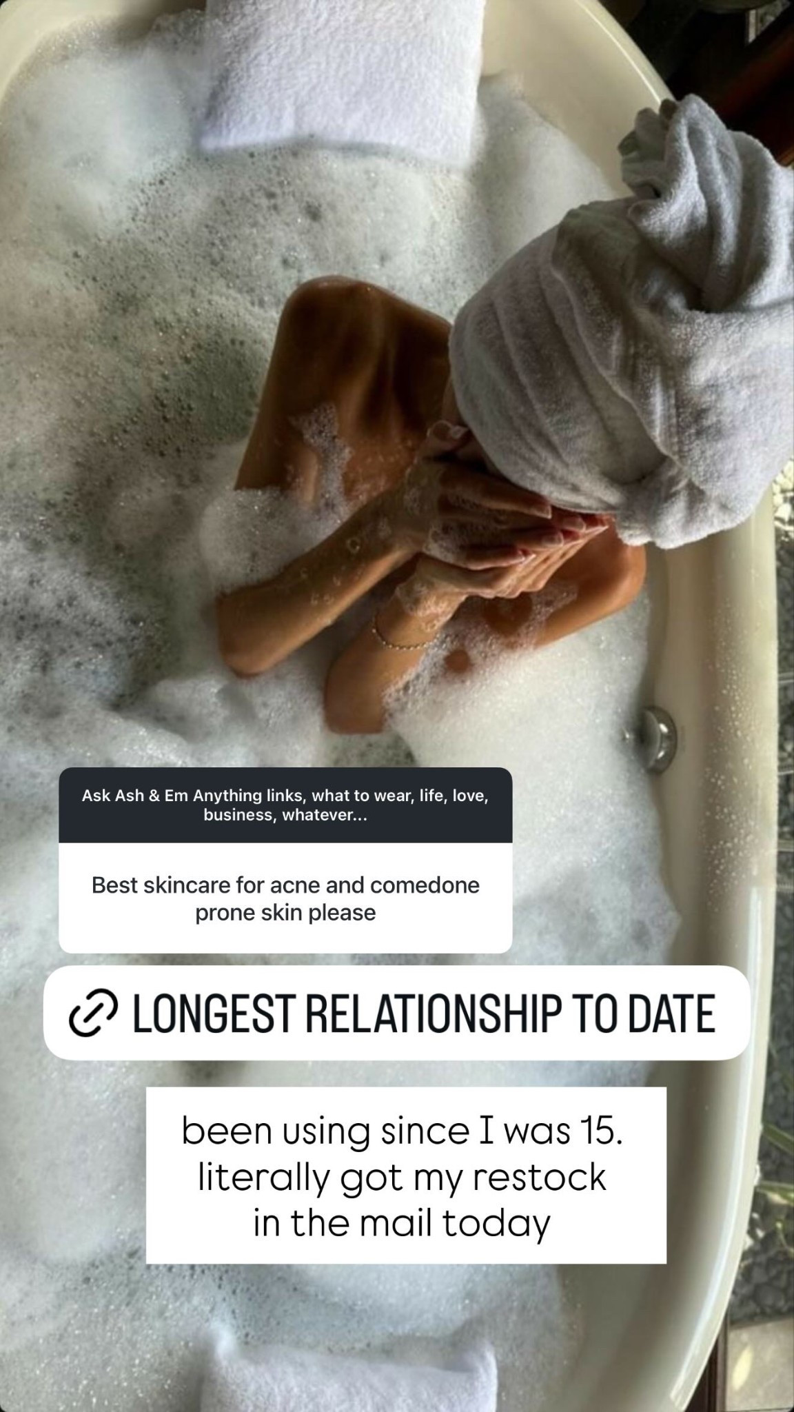 been using since I was 15. 
literally got my restock
in the mail today