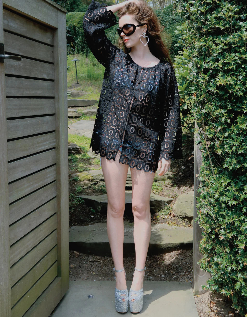 The Enella Tunic - Black Broderie | Hill House Home US