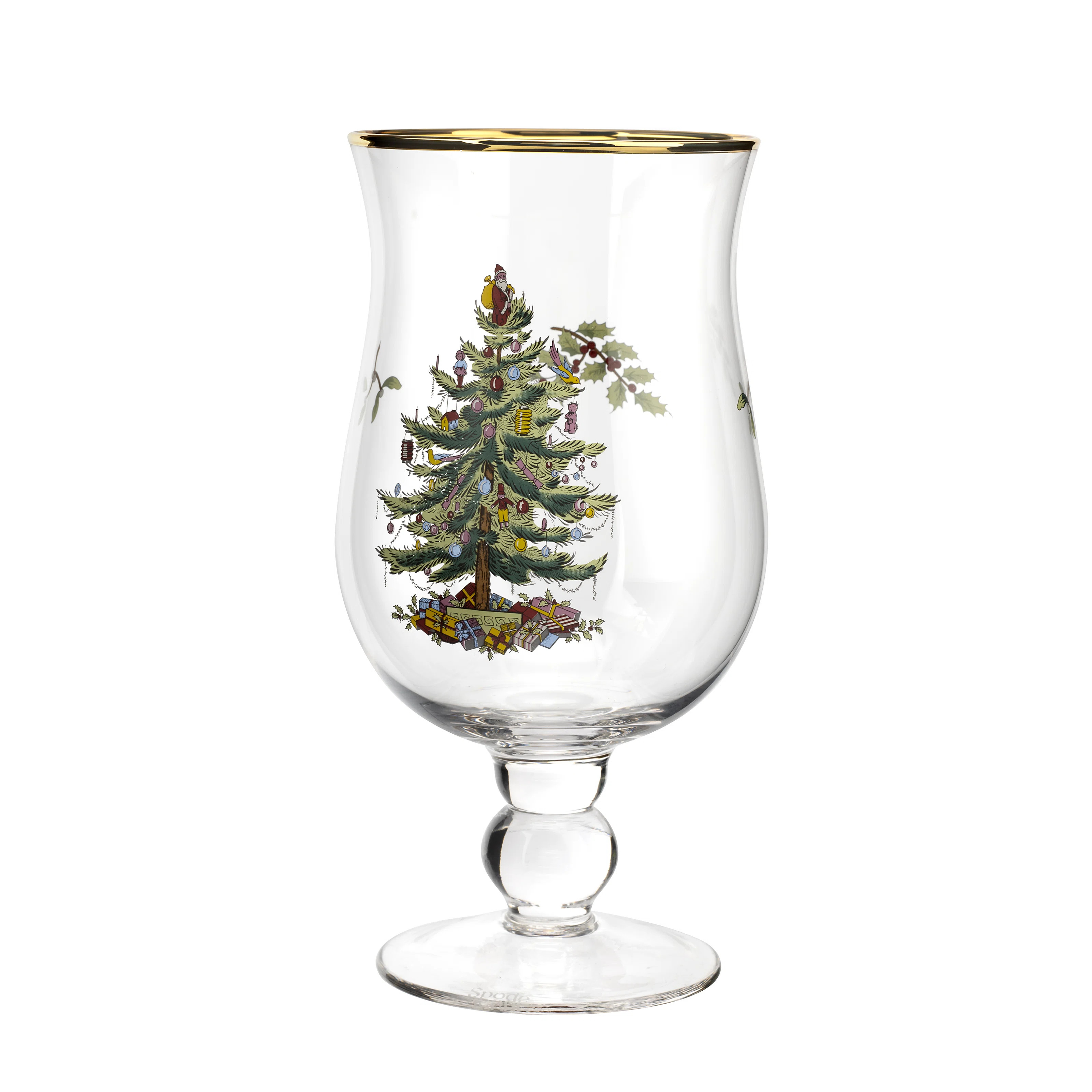 SPODE CHRISTMAS TREE TULIP GLASSES S/4 17 OZ (Set of 4) | Wayfair North America