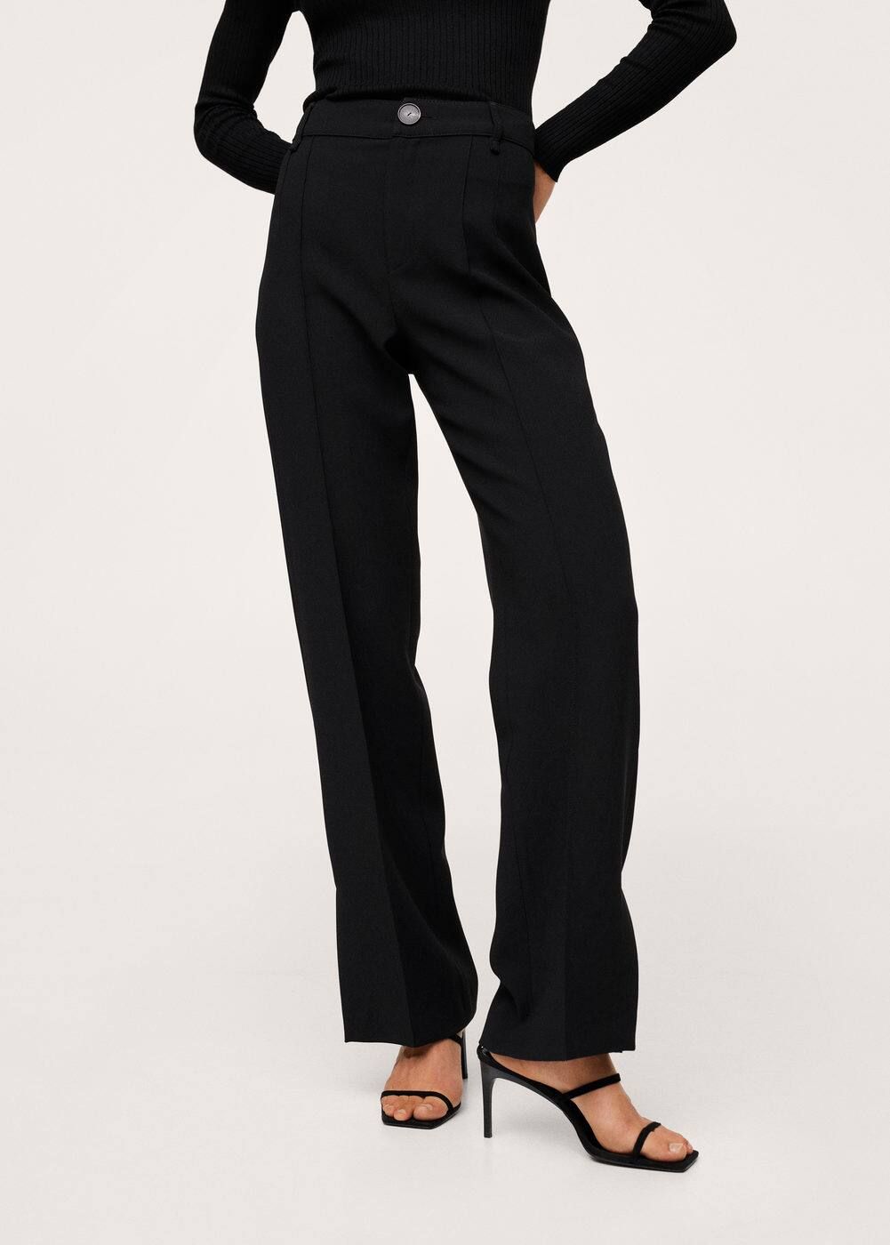 Slit hem pants -  Women | Mango USA | MANGO (US)