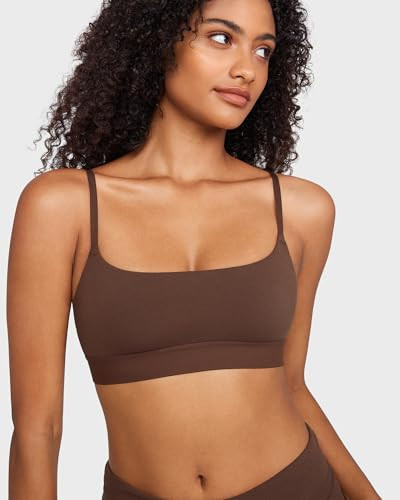 INLYRIC Women's Cotton Bralette - Wireless Unlined Sleep Comfortable Seamless Cami Bra | Amazon (US)