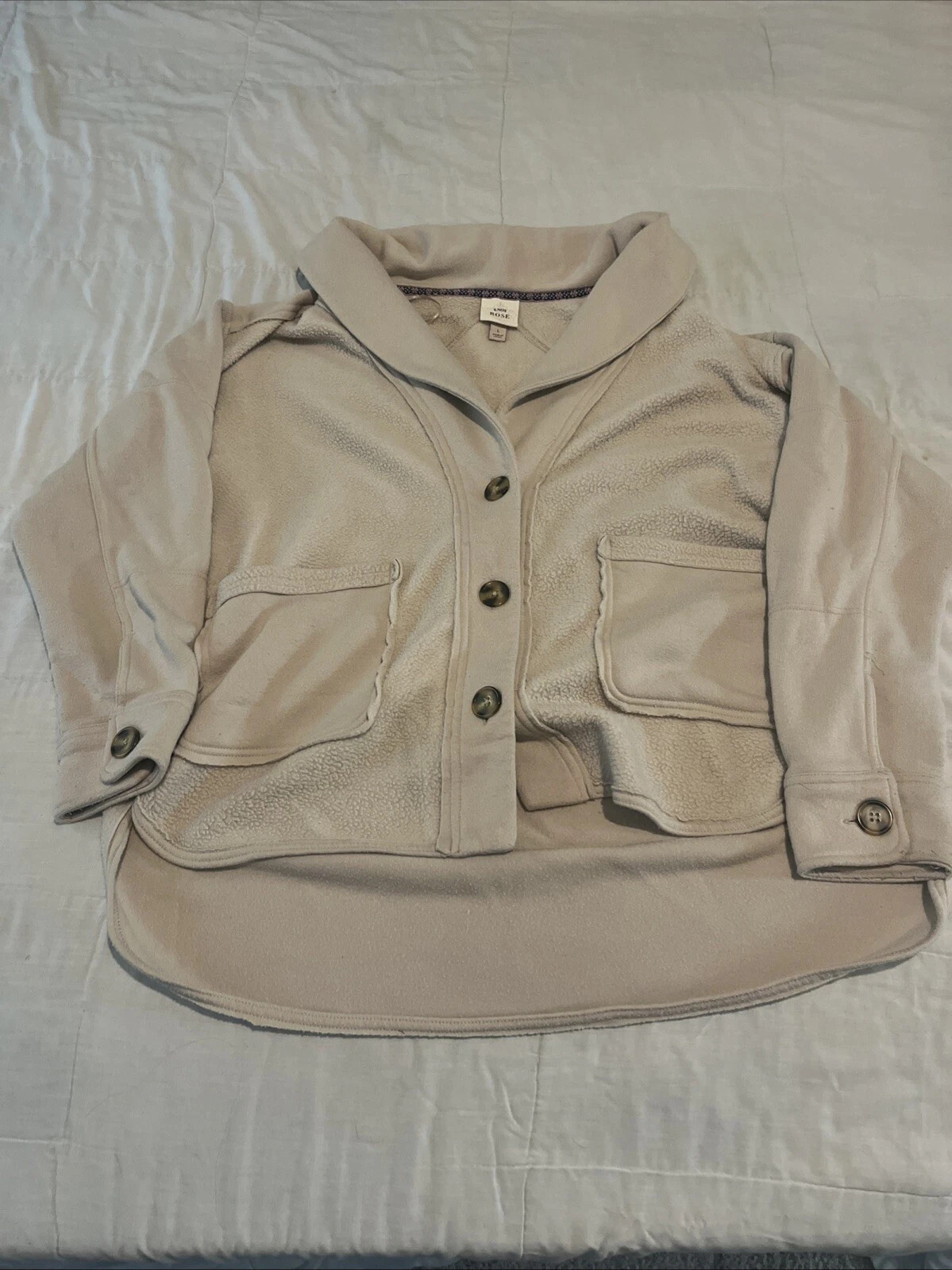 Womens Button Front Shacket Knox Rose Size Large L Shirt Jacket Shawl EUC | eBay US